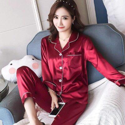 China New Fashion Hot Sale QUICK DRY Long Sleeve Women's Pajamas Suits Lady Nightwear Sets Sleepwear Pajamas for sale