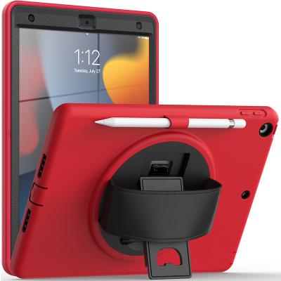 China Shockproof Rugged TPU And Plastic Combo Hybrid Case With 360 Rotate Holder For iPad 10.2 Inch 9th Generation for sale