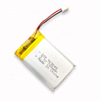 China toys kc approval 3.7v 720mah li polymer battery 503048 lithium polymer battery for sale