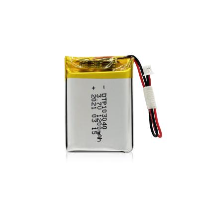 China Toys UL KC MSDS UN38.3 Certified 3.7v 1200mah Lithium Ion Polymer Battery 103040 for sale