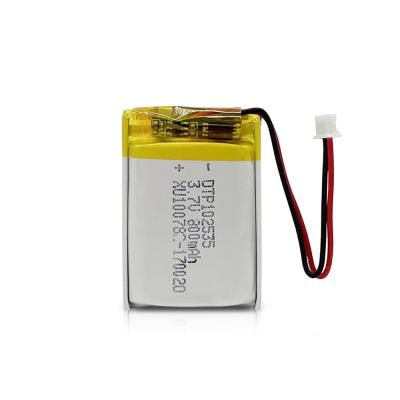 China Toys UL KC MSDS UN38.3 Certified Lipo 102535 3.7v 800mah Lithium Polymer Battery for sale