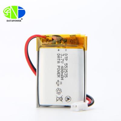 China Plays 602535 500mAh 552535 3.7v 400mAh Li Polymer Battery for smart wearable devices for sale