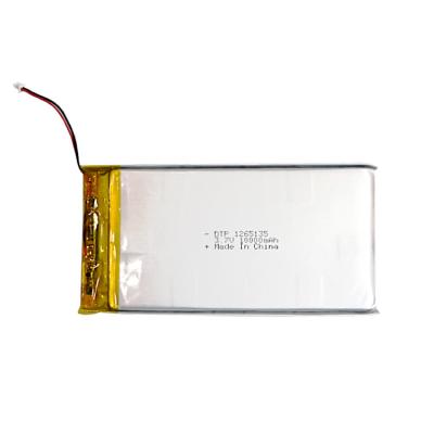 China Consumer electronics DTP1265135 lithium ion polymer battery 10000mah battery 3.7v NCM lipo lithium battery with PCB for sale