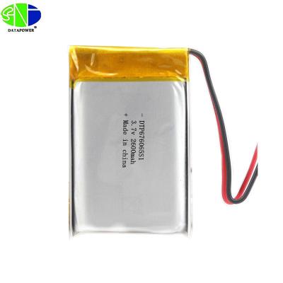 China Machine- the 3.7v 2600mah lithium-ion polymer rechargeable battery cell for sale