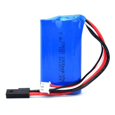 China Power Battery 15c High Rate Discharge 18650 7.4v 1800mah Li-ion Polymer Battery 65x28x15mm for sale