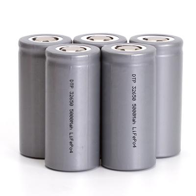 China Toys lithium 32700 lifepo4 iron phosphate cylindrical 5000mAh 32650 3.2v 5Ah battery for sale