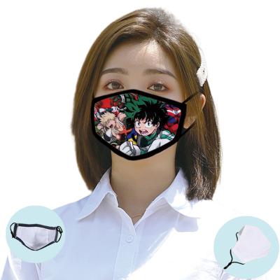 China Anime Paper Mask Printed Masks Around My Hero Academia Full Color Ice Silk Non-Inscription Dust Mask for sale