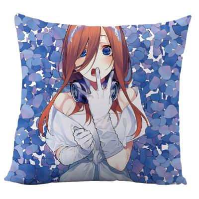 China Anti-Static Anime Marry Flower Five Piece Decoration Pillow Cover Bedding Cushion Home Decor 3d - Case Printed Pillowcase (Not Stuffing for sale