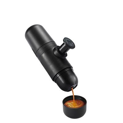 China WITH LID Mini Portable Espresso Machine Professional Espresso Italy Press Coffee Pot Manual Portable Coffee Maker for sale