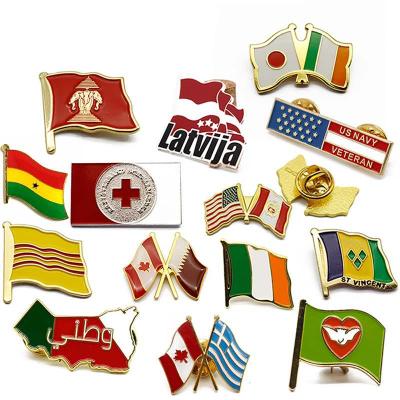 China custom hard lapel pin manufacturers china enamel lapel pin from europe with backing card for sale