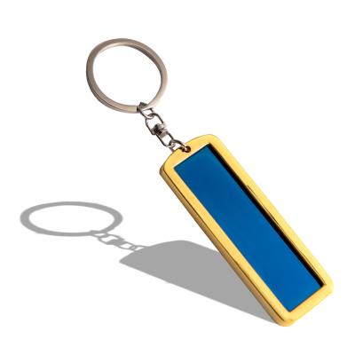 China Metal Advertising Car Key Chain Engraved Logo Tag Stainless Steel Gifts Key Chain For Automobile for sale