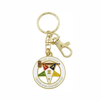 China Eastern Star Europe Hot Selling Order After Nurse Custom Masonic Keychain for sale