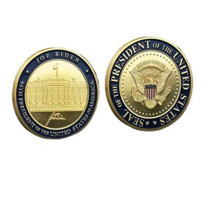 China 3D America American Souvenir Personalized Navy Gold Challenge Chief Decorative Copper Blank Coin for sale