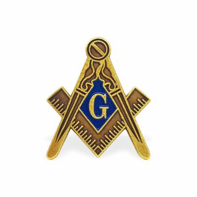 China Europe Ancient Masonic Symbol Soft Lapel Pin Enamel Badge for sale