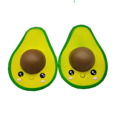 China PU Creative Children's Cartoon Gifts Avocado Simulation Fruit Toys Decompression Toy for sale