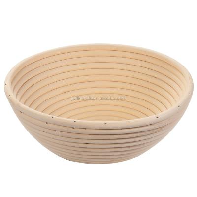 China Sustainable 8.5 Inch Round Bread Proofing Basket With Canvas Liner For Yeast Dough for sale