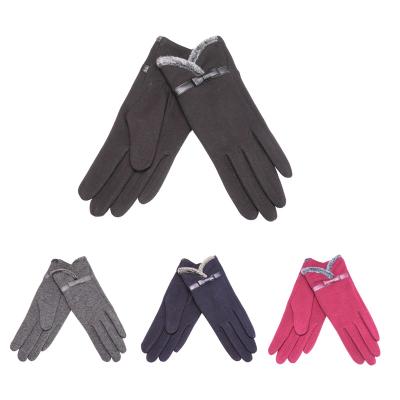 China Hot Washable Cute Bow Bike Simple Cheap Smartphone Small Women's Riding Gloves for sale