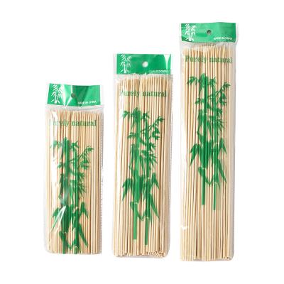 China Thermal Resistance 100% Natural Bamboo Barbecue Skewer Sticks for sale