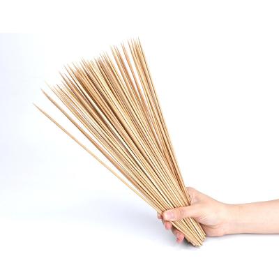 China Eco-friendly Cheap Natural Heat Resistance Meat Rotisserie Chicken Chocolate Fountain Grilling Stick Bamboo Skewers for sale