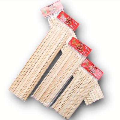 China Heat Resistance Flat Barbecue Accessories Bamboo Meat Spits Sticks for sale