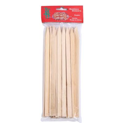 China Heat Resistance Customized Length Bamboo Eco Disposable Kebab Kebab Skewer Sticks For Barbecue for sale