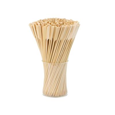 China Thermal Resistance 15cm/25cm/30cm Bamboo Sticks Grill Disposable Bamboo Barbecue Skewer Custom Logo for sale