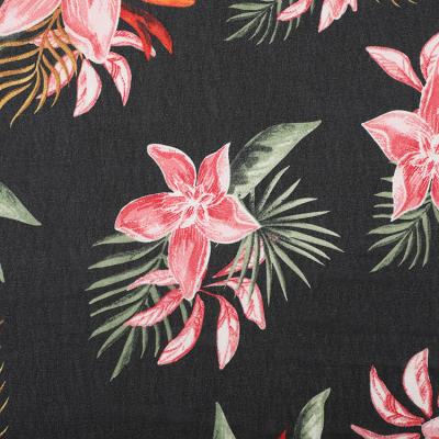 China Antistatic Most Popular Lightweight Tropical Style 100%polyester Chiffon Fabric 75D*75D for sale