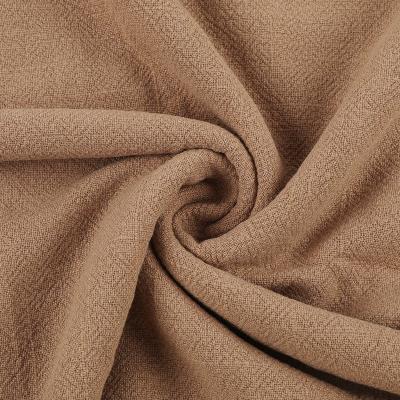 China Viable most popular rayon natura brown dyed woven linen fabric 4.5*4.5 thick for sale