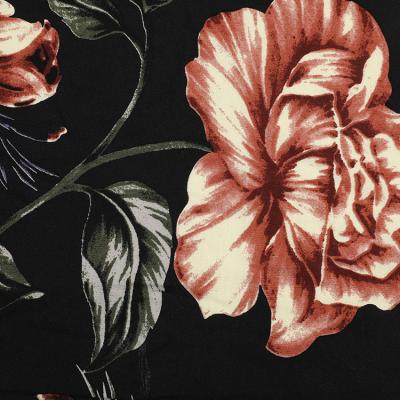 China Anti Static Manufacturer Professional Supplying Soft Flowers Print Woven 100 Rayon Fabric for sale