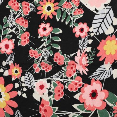 China New anti-static cheap price stretching beach style digital printing rayon fabric for dresses for sale