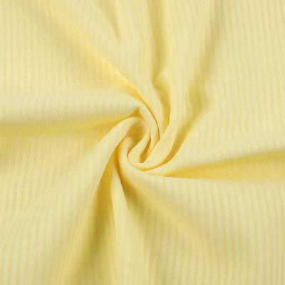 China Breathable Warm Supply Breathable Lightweight Yellow Striped Cotton Fabric For Shirt for sale