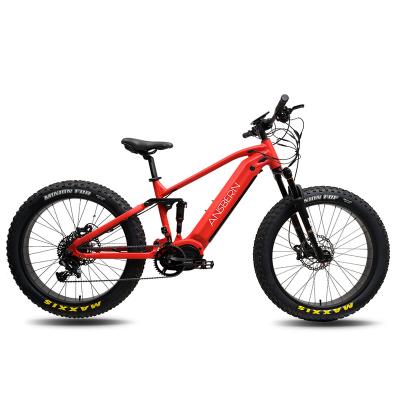 China Aluminum Alloy Full Suspension Electric Mid Drive G510 MTB Electric Mountain Bike 1000w 48V Ebike for sale