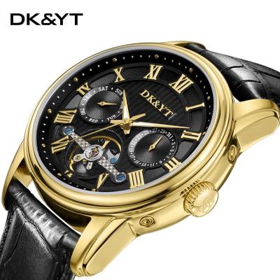 China Low moq moon phase stainless steel automatic men's mechanical automatic watch high quality sapphire material for sale