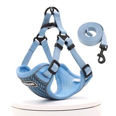 China New Arrival Latest Design Light DETACHED Pet Chest Back Breathable Vest Leash Training Rope for sale