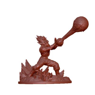 China Europe Design 3D Model 3D Printing Statue Dragon Ball Z Dragon Ball Seven Son Goku Statue Vintage Dragon Ball Goku Anime Model Action for sale