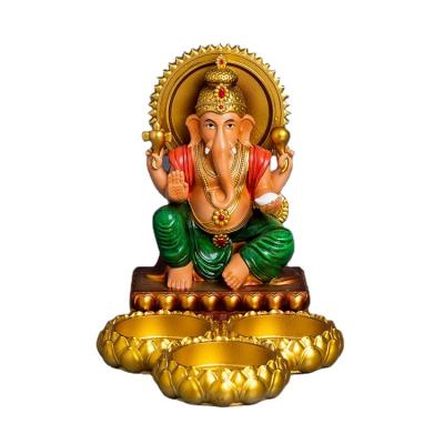 China India Resin Craft Statue Ganesha Statue Brass Indian God Ganesha Elephant for sale