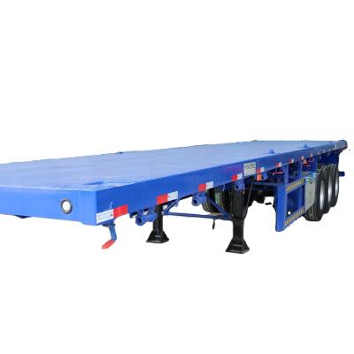 China Light truck trailer A trailer for transport flat semi-trailers with standard containers for sale