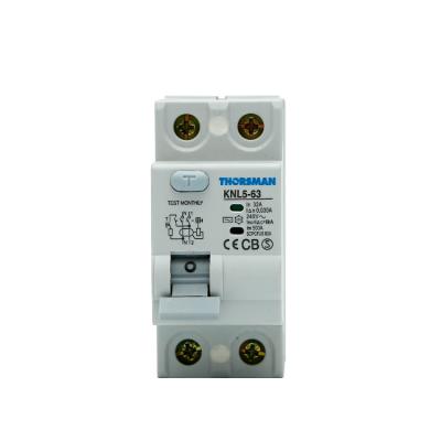 China High Quality KNL5-63 2P 4P 63A RCCB Residual Current Circuit Breaker KNL5 for sale