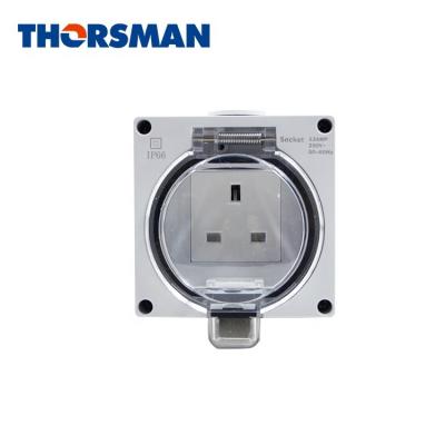 China THORSMAN IP66 Commercial Waterproof UK Wall Socket Waterproof Socket for sale