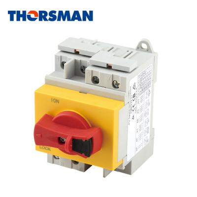 China THORSMAN Home DC String 1200V 32A Single / Double Lockable Solar Isolating Switch for sale