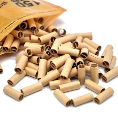 China Disposable Cigarette Accessories 150pcs Filters Tips Pre Rolled Natural Unrefined Filter Rolling Paper Tips 6mm for sale