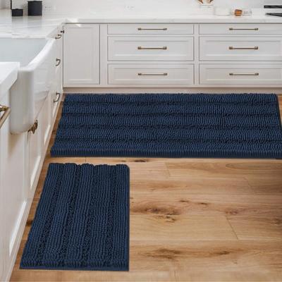 China Viable Slip Non Shaggy Chenille Bath Mat For Bathroom Cover Microfiber Water Absorbent Bath Mat for sale