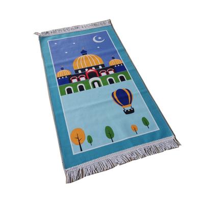 China Muslim Prayer Cushioned Mat Lightweight Thin Carpet Islam Eid Ramadan Gift Islamic Pilgrimage Steel AKD 90cm48cm for Home Christmas for sale