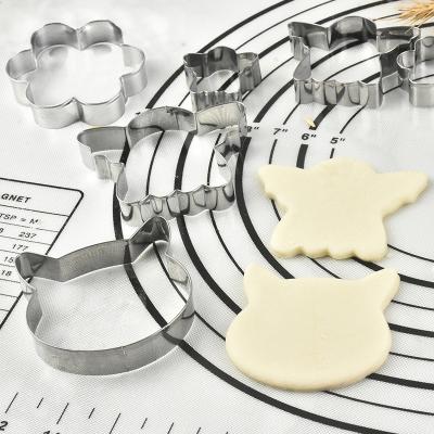 China Viable Hot Sale Baking Stainless Steel Cookie Mold Set, Cake Mousse Ring, Multi-shape Cartoon Cookie Cutters for sale