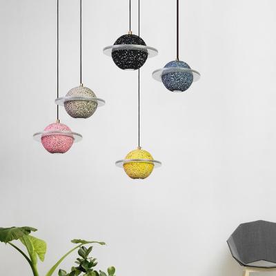 China Store Modern Commercial Industrial Style Chandelier Planet Decorative Pendant Lamp for sale