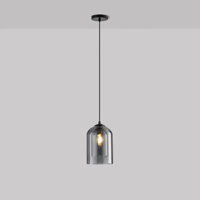 China Modern Post Modern Minimalist Small Glass Chandelier Pendant Light for Bedroom Bedside Hotel Bar Cafe Study Restaurant for sale