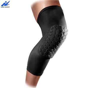 China 2020 High Compression Hot Sale Amazon Sports Adult Basketball Honeycomb Pads Knee Support for sale