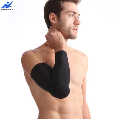 China High Elastic Arm Guard Basketball Design Your Own Arm Sleeve Protector Compression Elbow Brace Knee Guards for sale