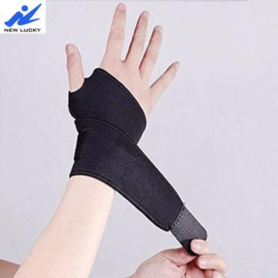 China Protector & warm& waterproof neoprene adjustable wrist band wraps compression strap support for sale