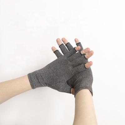 China Comfortable Amazon Selling Black Cotton Arthritis Recovery Compression Gloves for sale